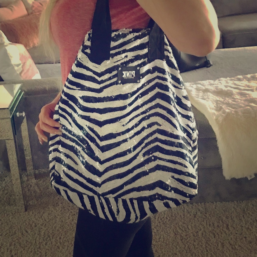 Sequin Victoria secret PINK carry all bag